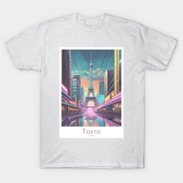 Tokyo Twilight Elegance T-Shirt by POD24